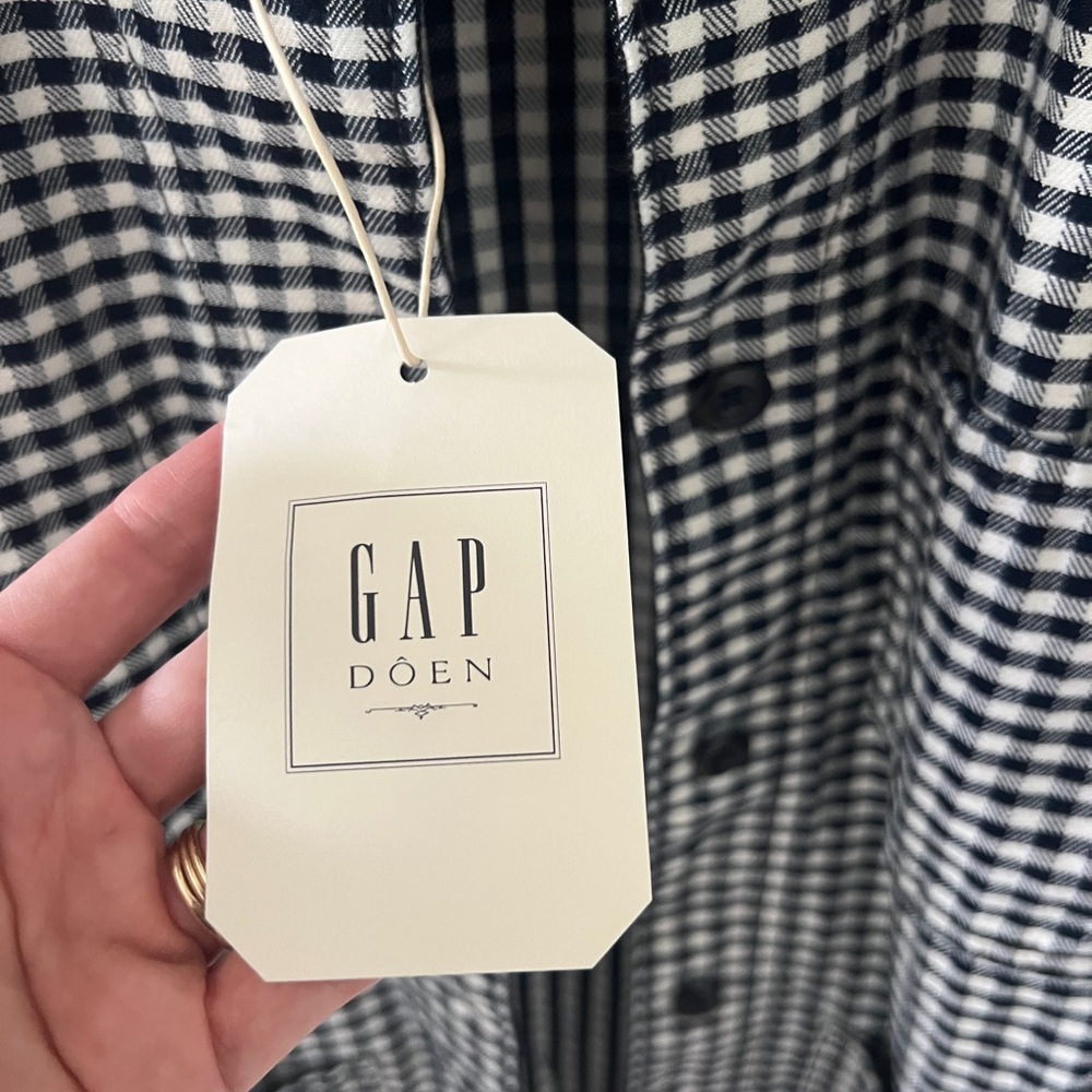 Gap x DOEN gingham coat - Picture 2 of 4